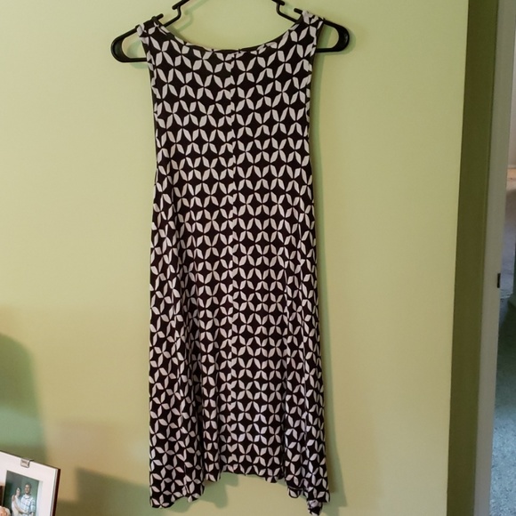 LOFT geometric pattern swing dress - Picture 2 of 5